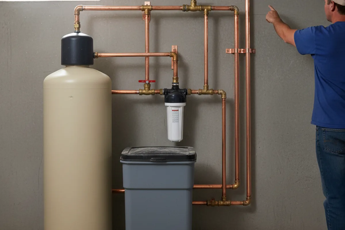 Whole-house water treatment system installed in East Bernard